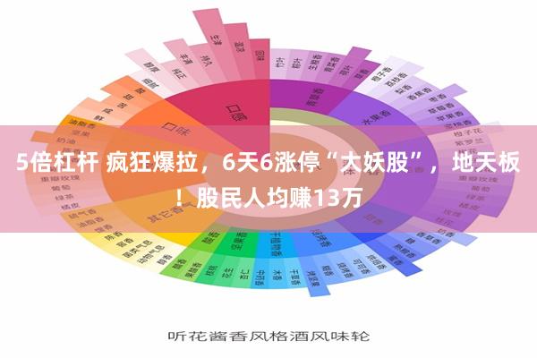 5倍杠杆 疯狂爆拉，6天6涨停“大妖股”，地天板！股民人均赚13万